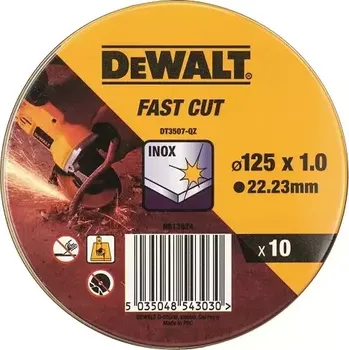 Příslušenství k nářadí DEWALT Kotouč řezný flex 125x1,0 plech 10 DT3507
