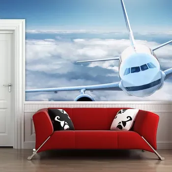 Tapeta Sablio Tapeta Letadlo v oblacích - 125x75 cm