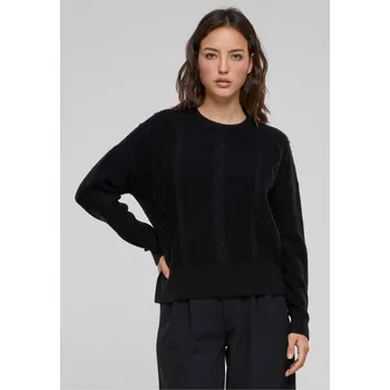 Dámský svetr Ladies Cabel Knit Sweater - black XS