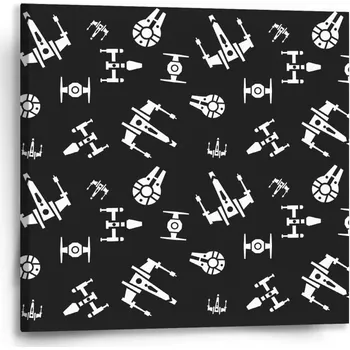 Obraz Sablio Obraz Star Wars Vesmírné lodě Pattern - 50x50 cm