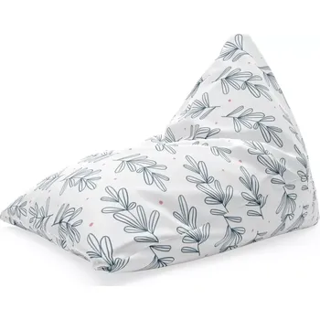 Sedací pytel Sablio Sedací vak Triangl Modré lístky: 120 x 100 x 100 cm