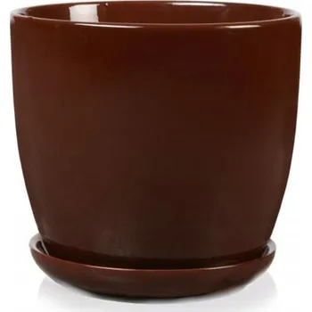 Květináč Béžový keramický Květináč Polnix 12 cm x 13 x 12 cm