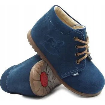 Capáčky První botičky pro chlapečka na jaro/podzim, šněrovací Emel es1596A-1, velikost 24