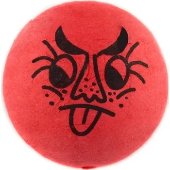 Vatovka s potiskem - obličejík čertík - 31 mm