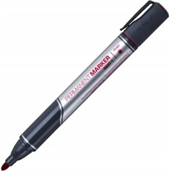 ČERVENÝ permanentní popisovač Netoxický Rystor KULATÝ TRVANLIVÝ