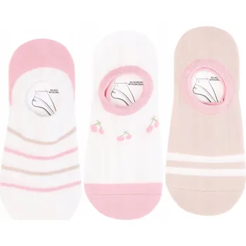 Dámské ponožky Dámské Kotníkové Ponožky Ponožky MORAJ , balerínky, nízké Ponožky sada 3 kusů, 38-41