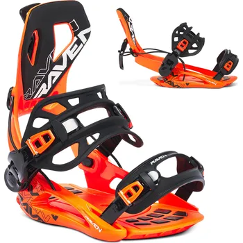 Snowboard RAVEN Snowboardové vázání Raven Fastec FT360 M ORANŽOVÁ|ČERNÁ