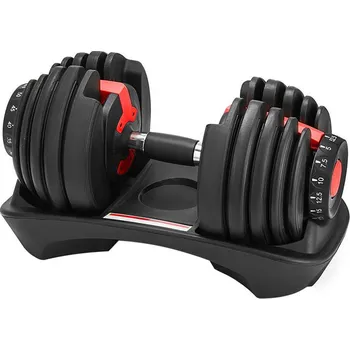 TIMELESS TOOLS Jednoruční činka, 24 kg ČERNÁ