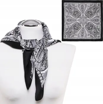 Šála Jemná Dámská Šála Apaszka Módní Barevný Vzorovaný Lehký Šátek MORAJ