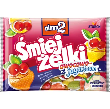 Bonbon Želé Bonbony nimm2 Śmiejżelki ovocno-jogurtové Želé Bonbony s ovocnou příchutí obohacené o vitamíny 100 g Nimm2 100 g