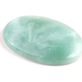 Přírodní kámen Kabošon Pectolite (zelený Larimar) č.8018 (34x21x5mm)