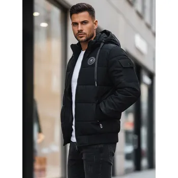 Pánská prošívaná bunda DSTREET TX4638z Barva: Černá, Velikost: XL