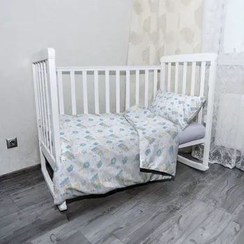 Povlečení Sablio Mikroplyšové dětské povlečení do postýlky Zvonkohra - 120x90 / 40x60