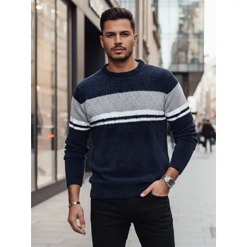 Pánský svetr Pánský svetr Dstreet WX2245z Barva: Modrá, Velikost: L