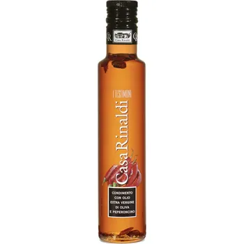 Rostlinný olej Casa Rinaldi - Condimento con Olio extra vergine di oliva e peperoncino 250 ml