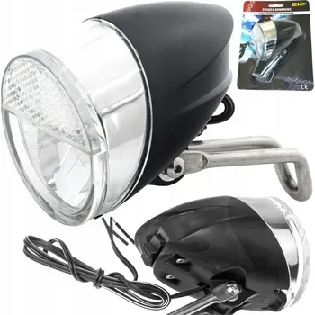 Cyklosvítilna Přední LED světlo na kolo 60lm, dynamo s funkcí podsvícení, světlo na vidlici, generátor