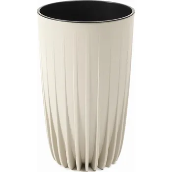 Květináč Plast Květináč béžový Lamela 30 cm x 30 x 51,5 cm