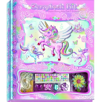 kreativní sada Deníček sada s dekoracemi jednorožec