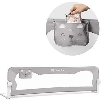 Dětská zábrana Nukido Bezpečnostní potah na postel 180 × 42 × 35 cm šedý