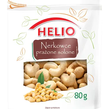 Sušená potravina Helio pražené solené Kešu Ořechy 80 g