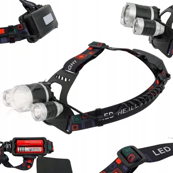 Čelovka ČELOVKA 3 LED CREE XM-L T6 AKU ČELOVÁ SVÍTILNA