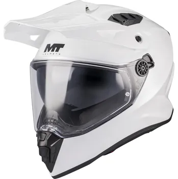 Helma na motorku MT Helmets Enduro helma na motorku MT Track SV Pure A0 bílá L