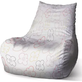Sedací pytel Sablio Sedací vak Bean Dětské kvítí: 100 x 90 x 45 cm
