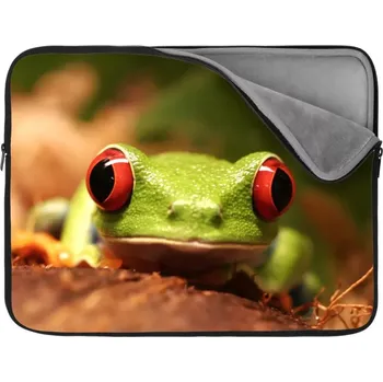 pouzdro na notebook Sablio Obal na notebook Zelená žába - 13"