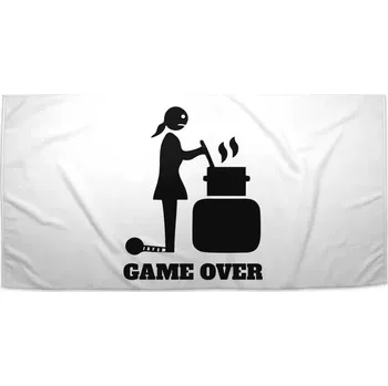 Osuška Sablio Ručník Game over 2 - 50x100 cm