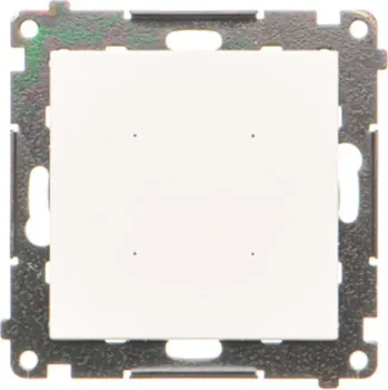 vypínač Tlačítko 1 násobné, elektronické, s funkcí tlačítka nebo vypínače časového, 16 A /, Simon 55 TEW1.01/111, bílá