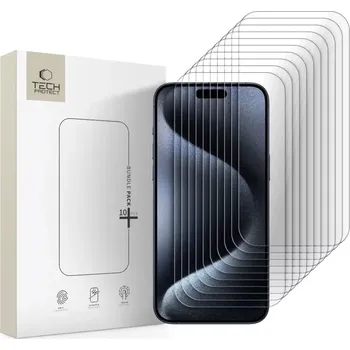 Tech-Protect Tvrzené sklo Tech-Protect Bundle 10-Pack iPhone 15 Pro Max čiré