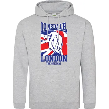 Pánské oblečení Mikina Lonsdale Grey 3 4451632 XL