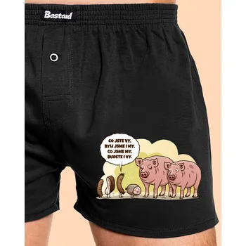 Trenýrky Bastard Memento pánské trenky Black