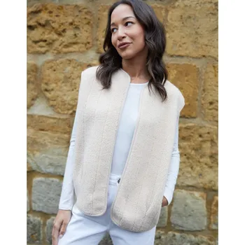 Dámská vesta Vesta Threadbare Ecru 8838229 12 (M)