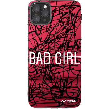 Pouzdro na mobilní telefon Picasee silikonový průhledný obal pro Apple iPhone 11 Pro Max - Zlobivá holka