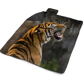 deka Sablio Plážová deka Řvoucí tygr: 200x140 cm