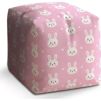 Taburet Sablio Taburet Cube Králíčci: 40x40x40 cm