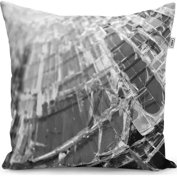 Polštář Sablio Polštář Rozbité sklo - 50x50 cm