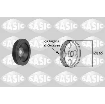 Kliková hřídel Řemenice, klikový hřídel SASIC 2156079