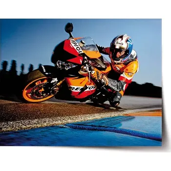 Plakát Sablio Plakát Motorkář 2 - 60x40 cm