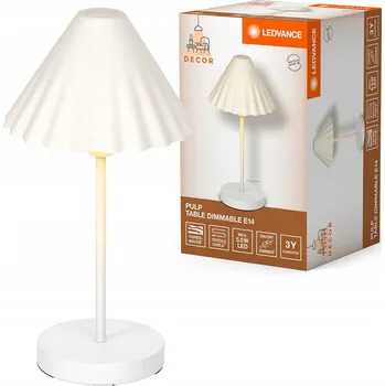 Lampička Stolní lampa LEDVANCE Decor Pulp bílá, z kovu a papírmaše