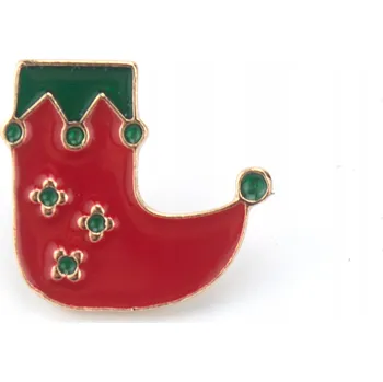 Vánoční dekorace PINETS Vánoční připínáček Vánoční ponožka Elf