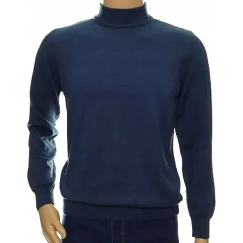 Pánský svetr Pánský svetr s rolákem se stojáčkem bavlněný rolák pod sako M