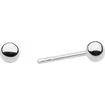 Náušnice STŘÍBRNÉ NÁUŠNICE S STŘÍBRO 925, LEŠTĚNÉ, 3MM, PÍZÁTKO