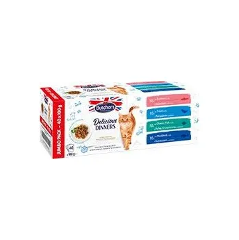 Krmivo pro kočku Butcher's Cat Delic.Dinners rybí výběr v želé 40x100g