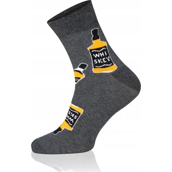 Dámské ponožky Ponožky S121Z WHISKEY kotníkové 41-43 světle hnědá/žlutá