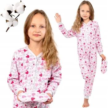 Dětský overall SUPER KOMBINÉZA A MASKA NA SPANÍ POLSKA SLEEPDO LOVE vel. 128-134