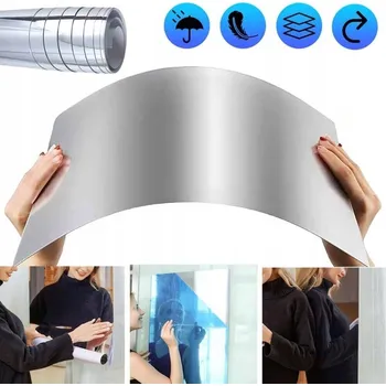 Zrcadlo FÓLIE FÓLIOVÉ SAMOLEPICÍ ZRCADLO NA NÁBYTEK 200X60CM