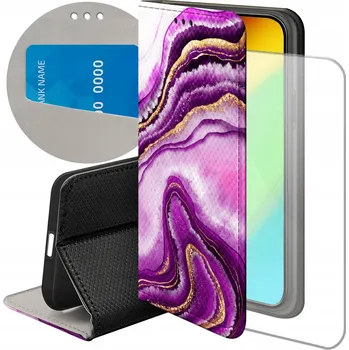Pouzdro na mobilní telefon Flipové pouzdro Hello Case pro Motorola Moto G10, Moto G30 fialové