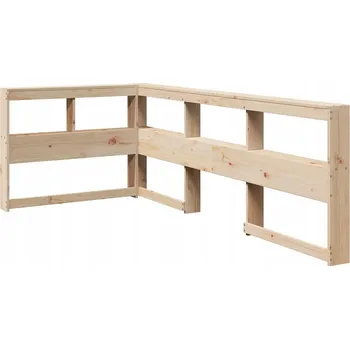 Knihovna Regálová knihovna ve tvaru L 75 cm masivní borové dřevo